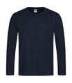 Heren T-shirt Lange Mouw Stedman ST2500 Classic Blue Midnight